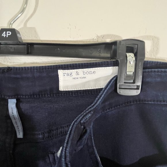 Rag & Bone Cate Mid-Rise Ankle Skinny Jeans Size 31 Dark wash Denim - Picture 8 of 13